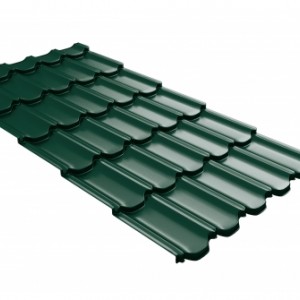 Металлочерепица Kvinta Plus 3D c 3D резом Drap RAL 6005